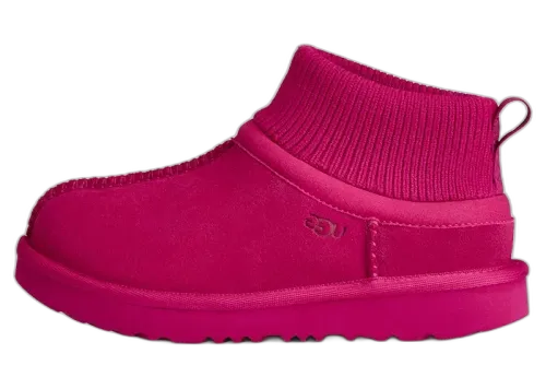 UGG Classic Ultra Stretch Cuff Slipper Dark Peony (Kids)