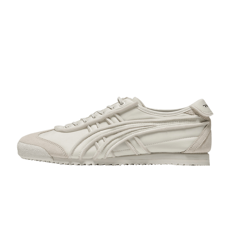 Onitsuka Tiger Mexico 66 SD Cream Exposed Foam, zijaanzicht met crème leer en zichtbaar foam detail