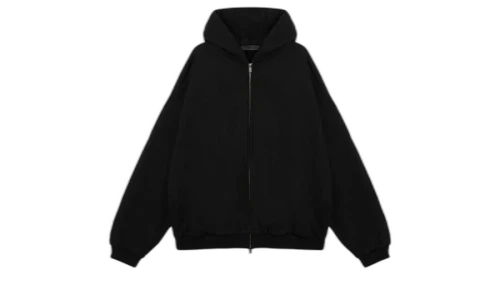 Fear of God Essentials Heavy Fleece Fullzip Hoodie Black