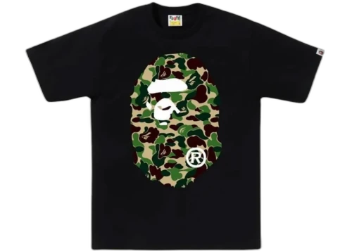 BAPE ABC Camo Big Ape Head Tee Black/Green