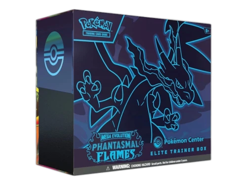 2025 Pokémon Mega Evolution Phantasmal Flames Pokemon Center Elite Trainer Box
