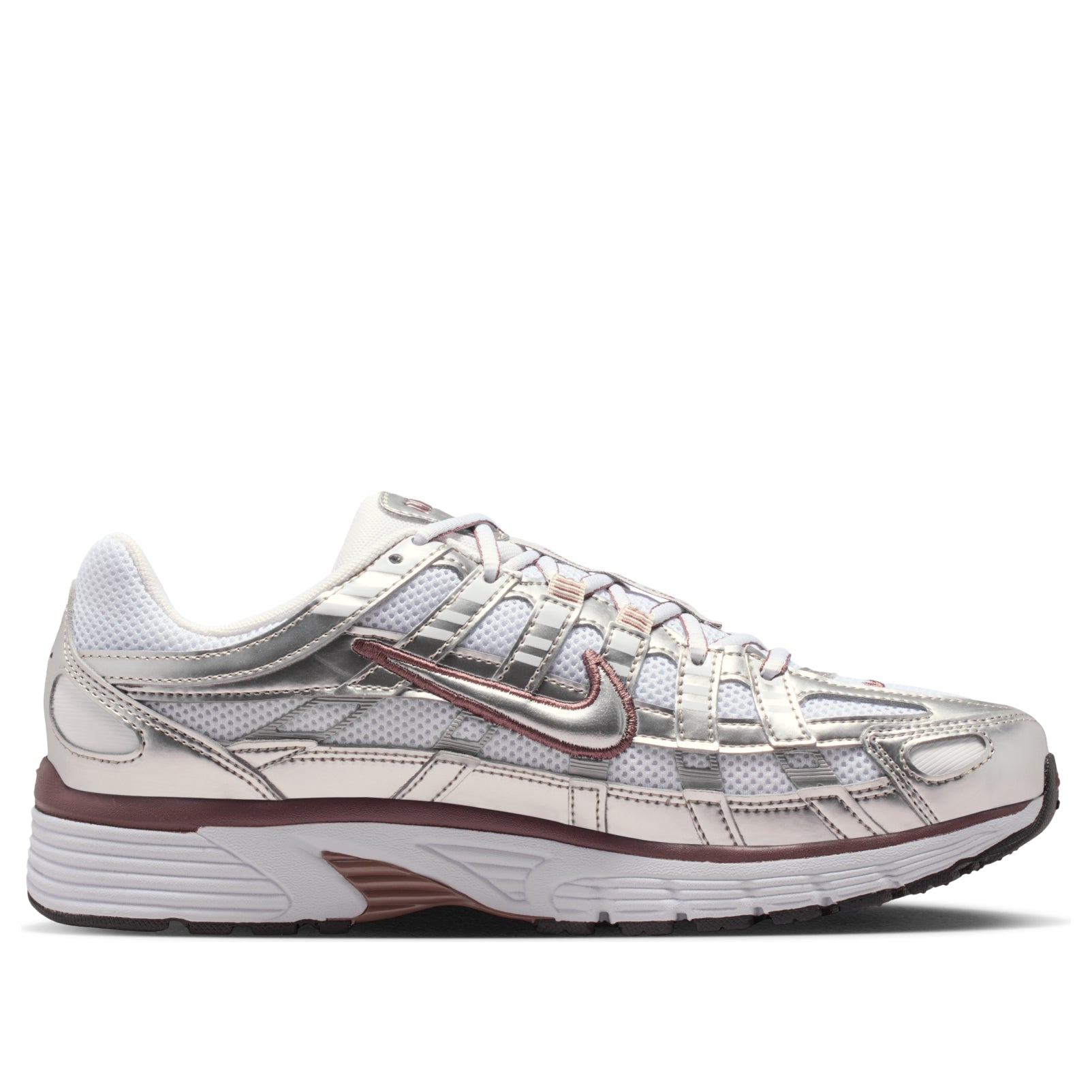 Nike P-6000 White Metallic Silver Tattoo