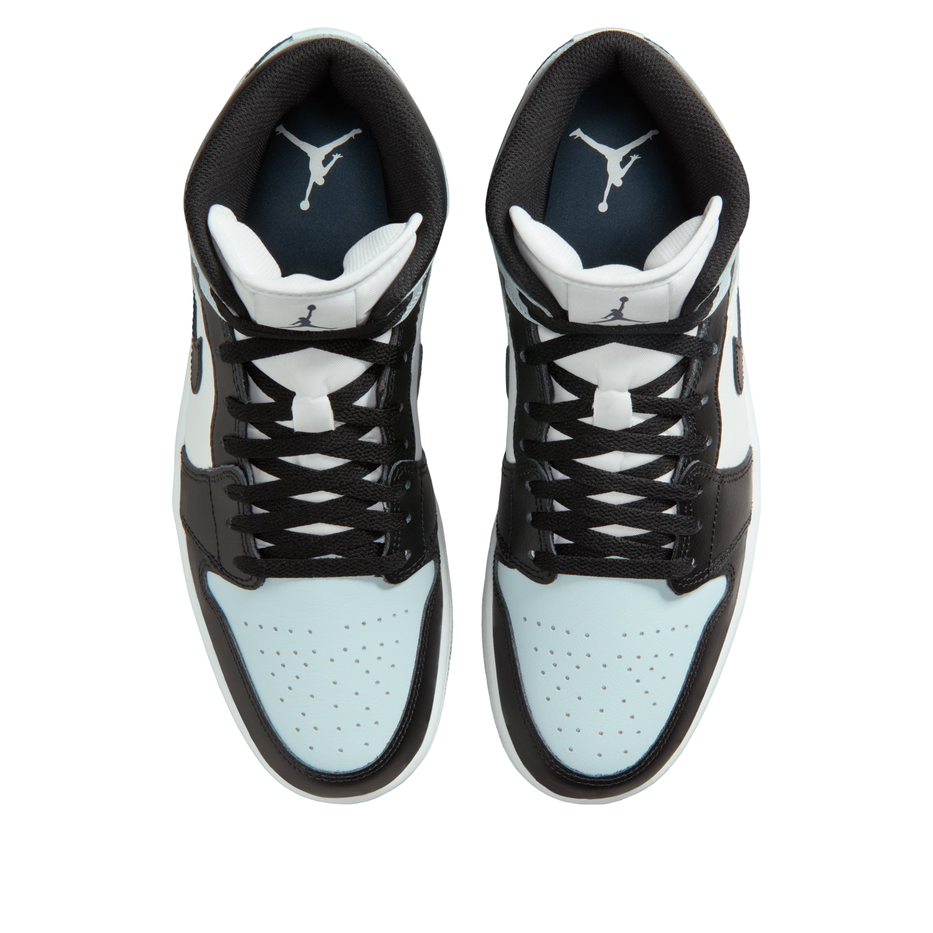 Jordan 1 Mid Black Aura Squadron Blue