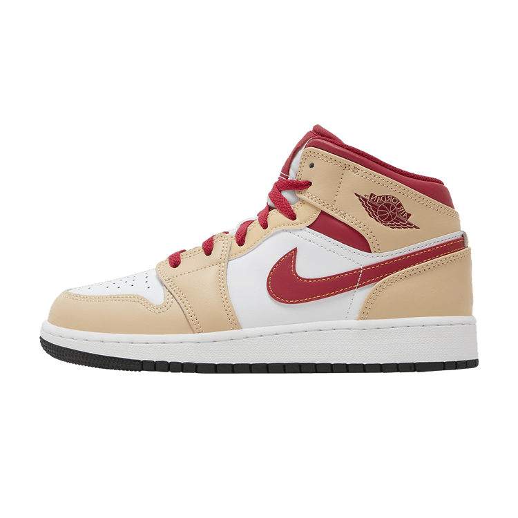 Jordan 1 Mid Light Curry Cardinal (GS)