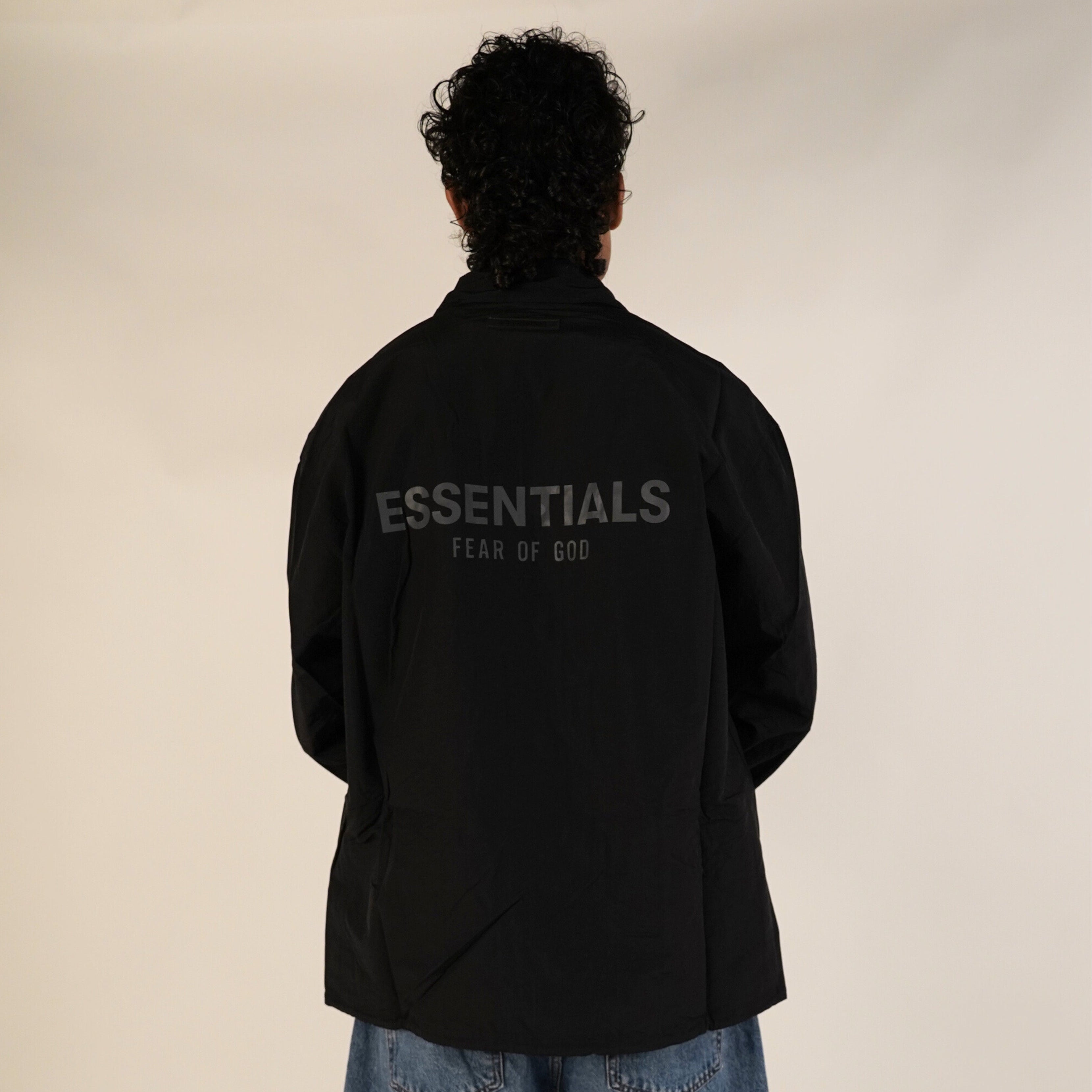 Fear of God Essentials FW20 Coach Jacket Black