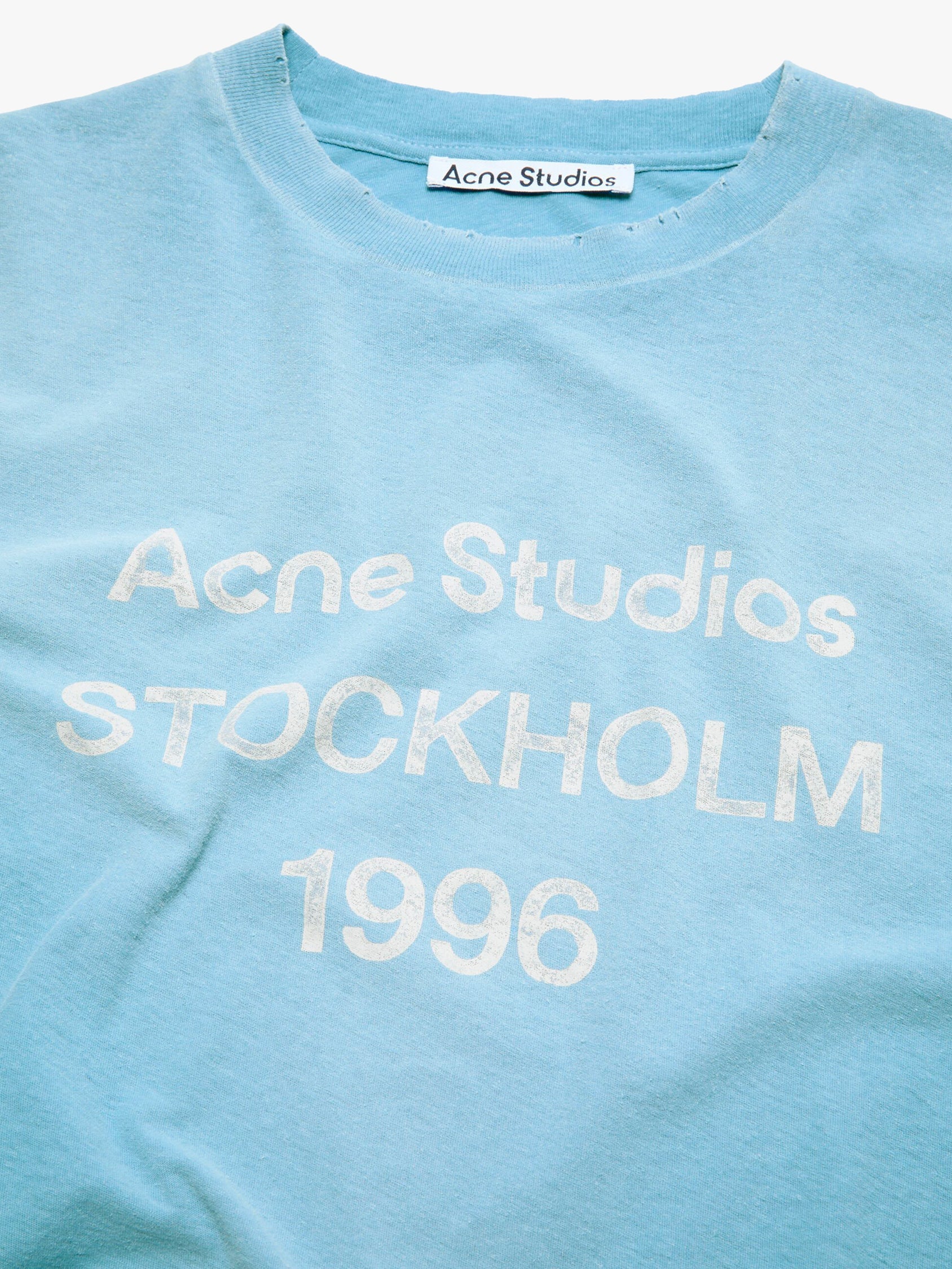 Acne Studios Sprayed Logo Longsleeve Cornflower Blue