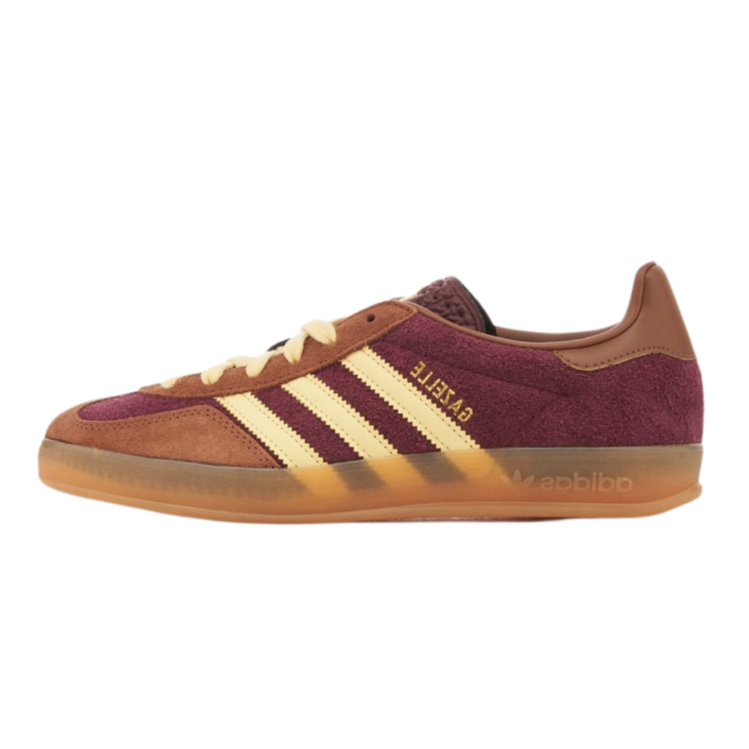 Adidas Gazelle Indoor Maroon Almost Yellow