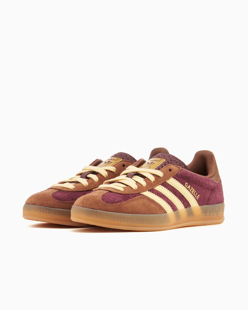 Adidas Gazelle Indoor Maroon Almost Yellow