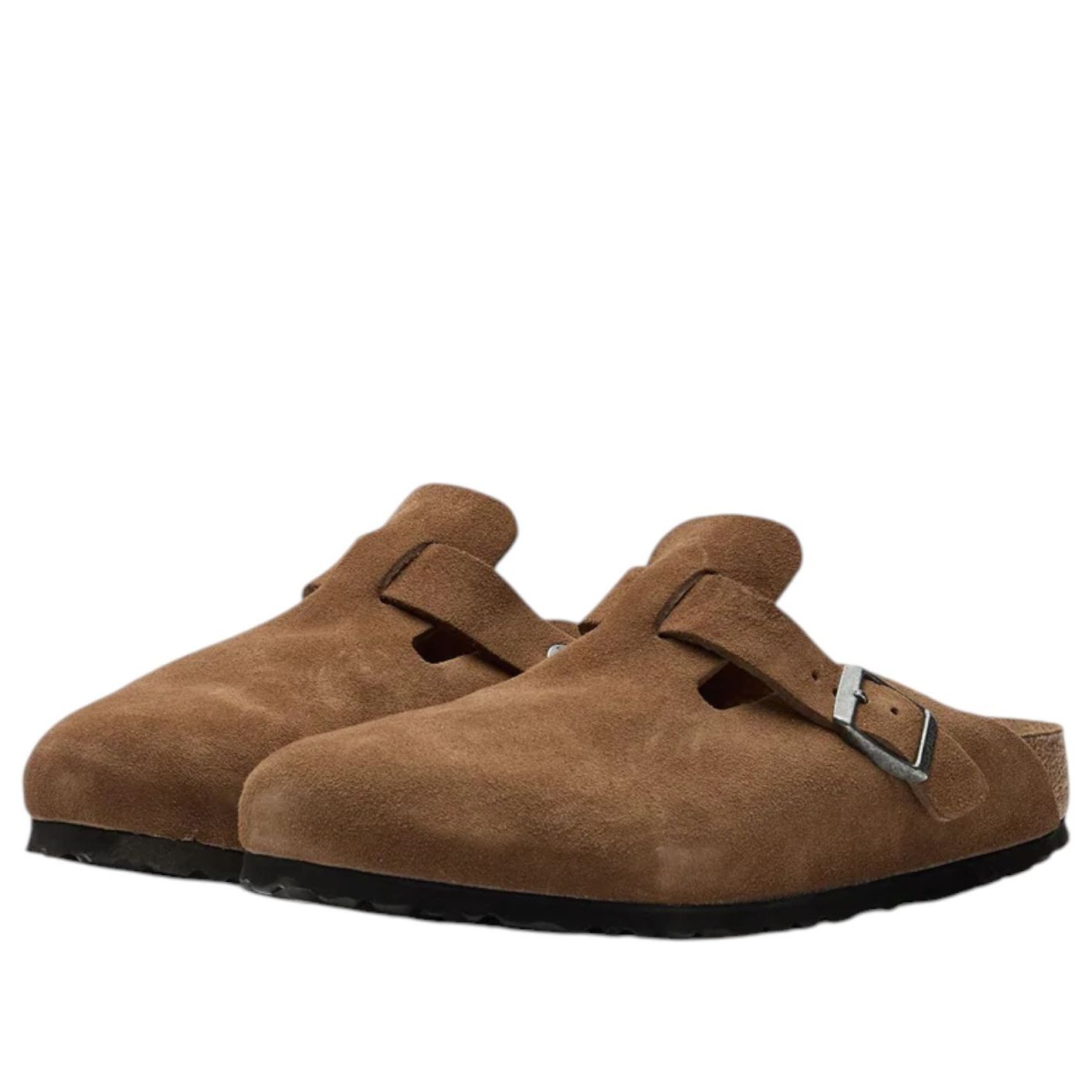 Birkenstock Boston Soft Footbed Sandal 'Dark Tea'
