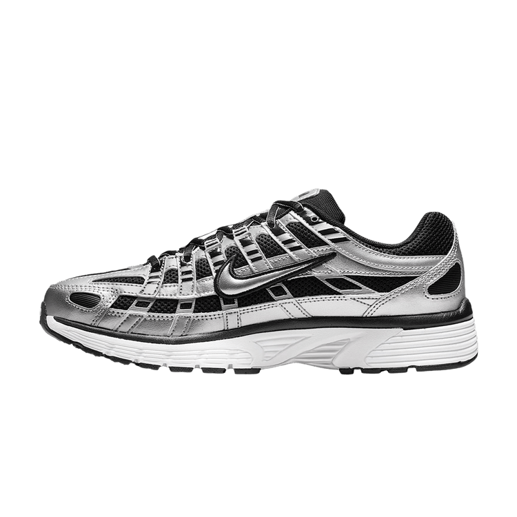 Nike P-6000 Metallic Silver Black White
