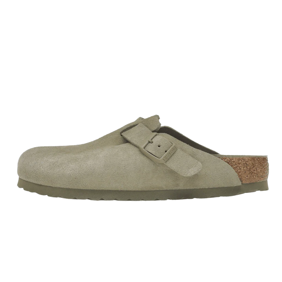 Birkenstock Boston Soft Footbed Suede Faded Khaki (1019054/1019108)