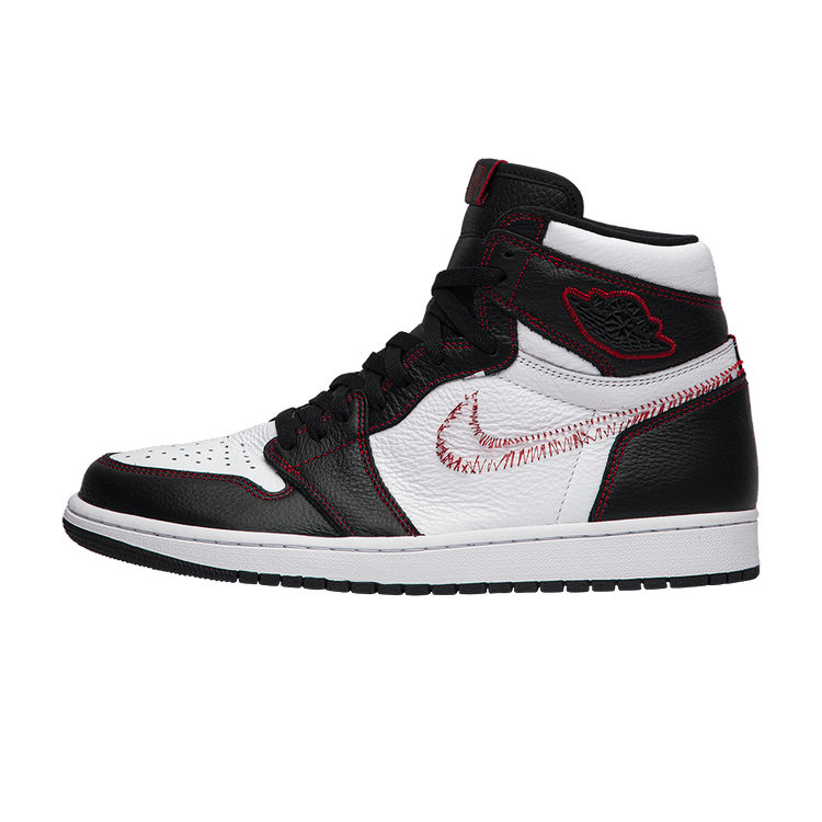 Jordan 1 Retro High Defiant White Black Gym Red