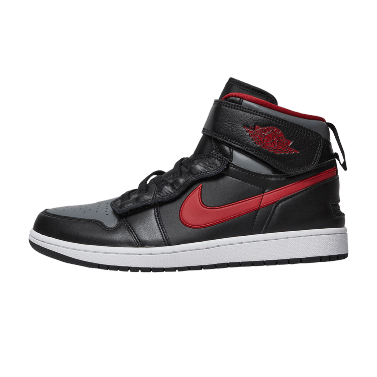 Jordan 1 High FlyEase Black Gym Red Smoke Grey