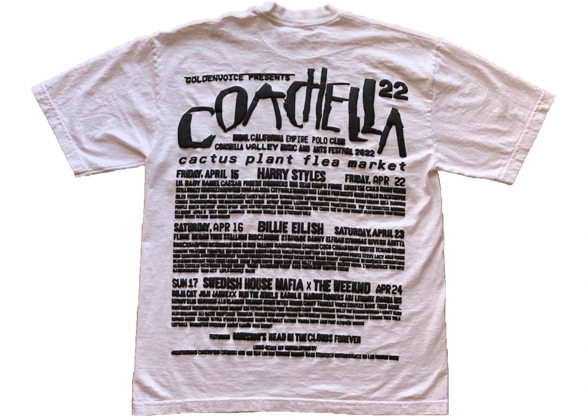 Cactus Plant Flea Market Coachella Weekend 2 T-shirt White