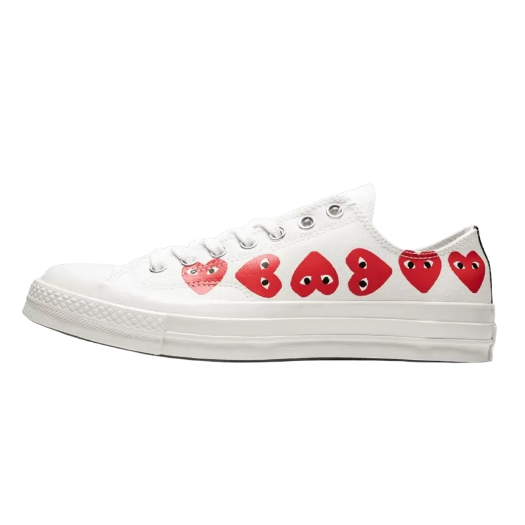 Converse Chuck Taylor All Star 70 Ox Comme des Garcons PLAY Multi-Heart White