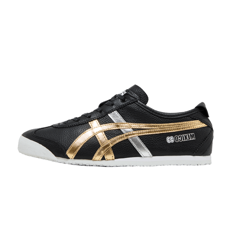 Onitsuka Tiger Mexico 66 Black Gold Silver