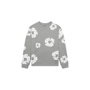 Denim Tears Long Sleeve Cotton Wreath T-shirt Grey