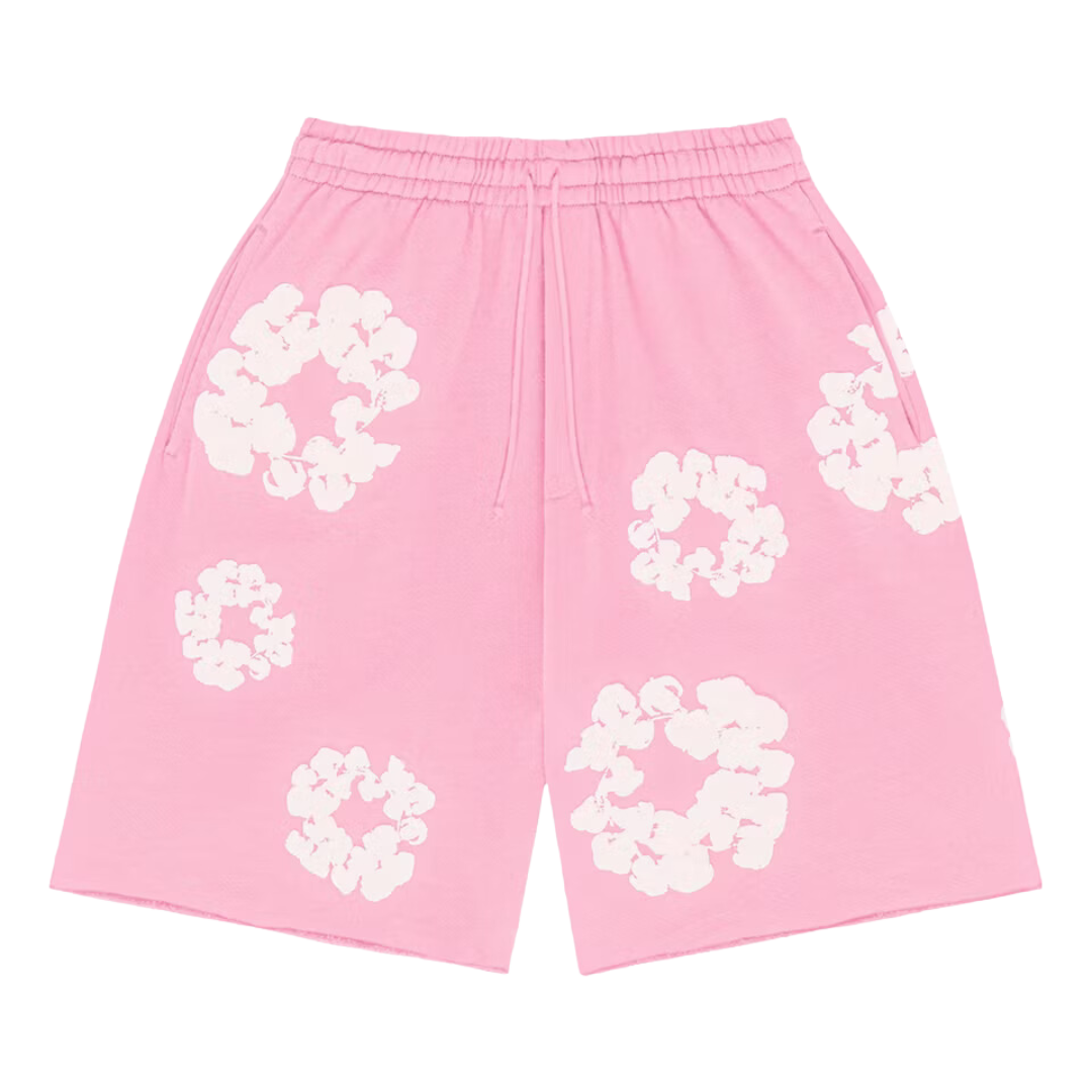 Denim Tears The Cotton Wreath Shorts Pink| SneakerAsk