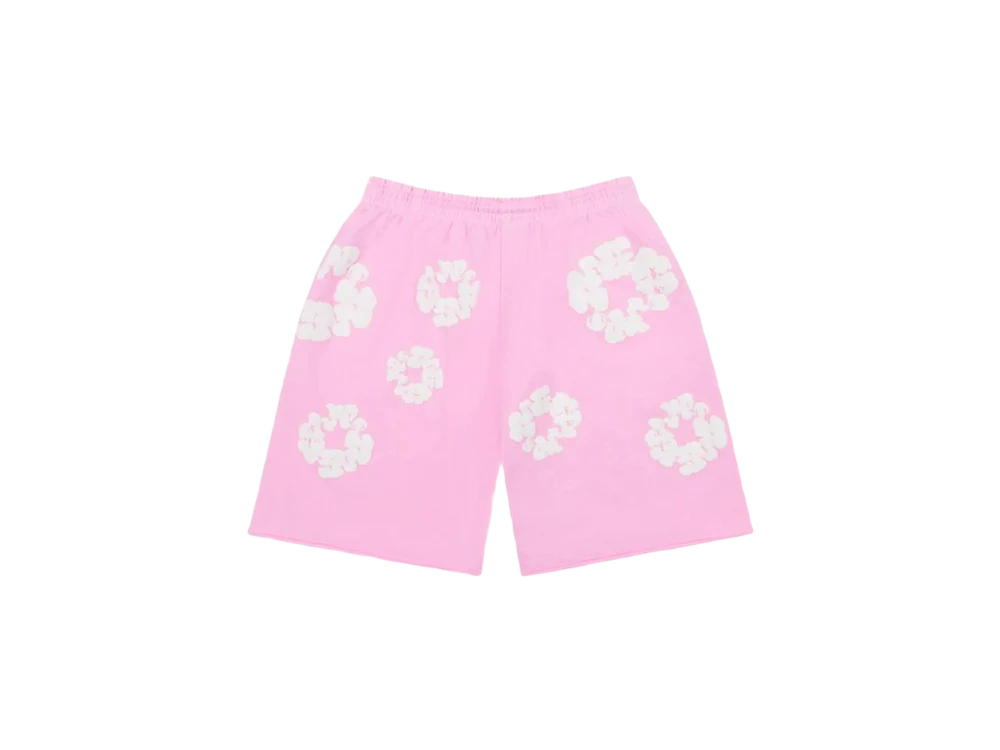 Denim Tears The Cotton Wreath Shorts Powder Pink