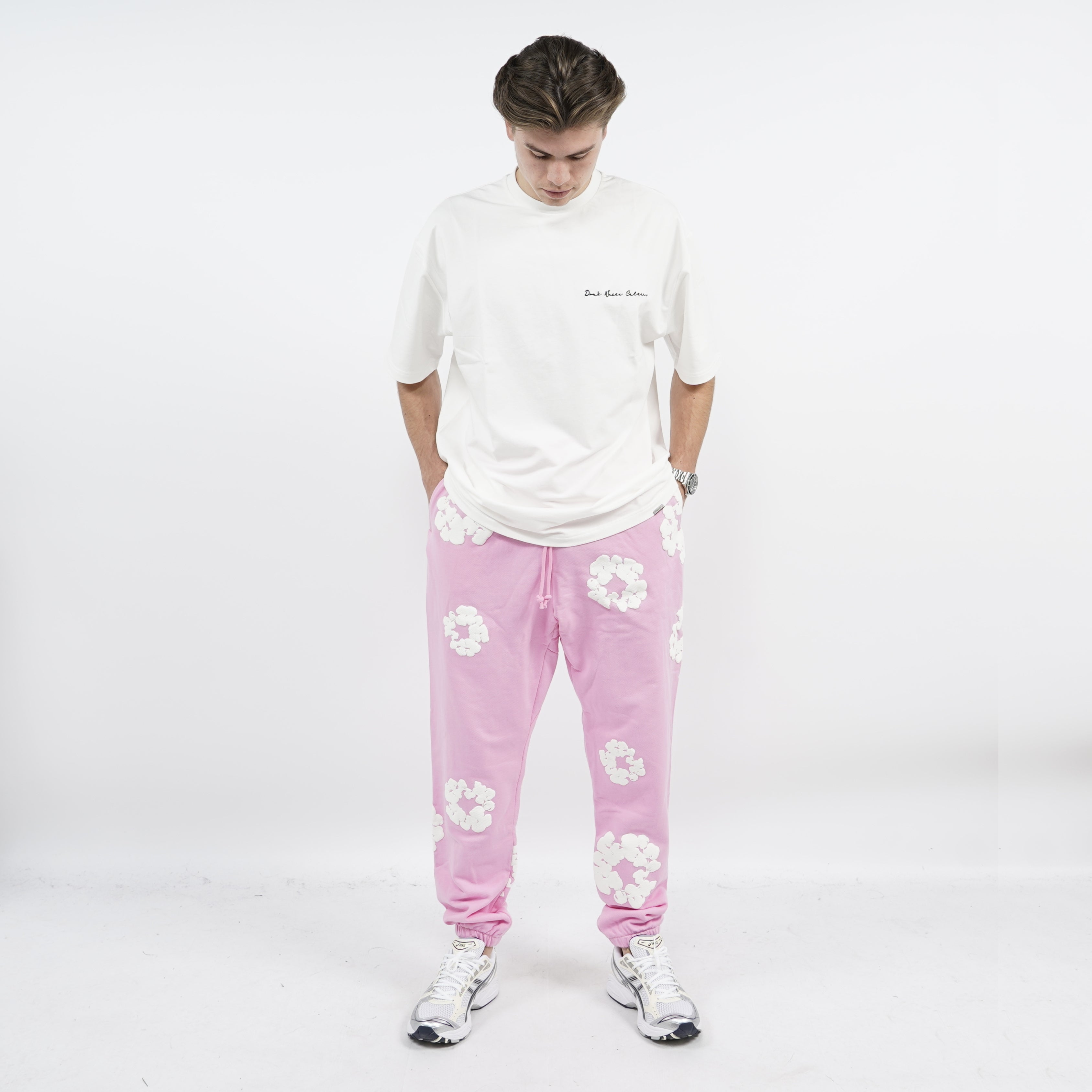 Denim Tears The Cotton Wreath Sweatpants Pink