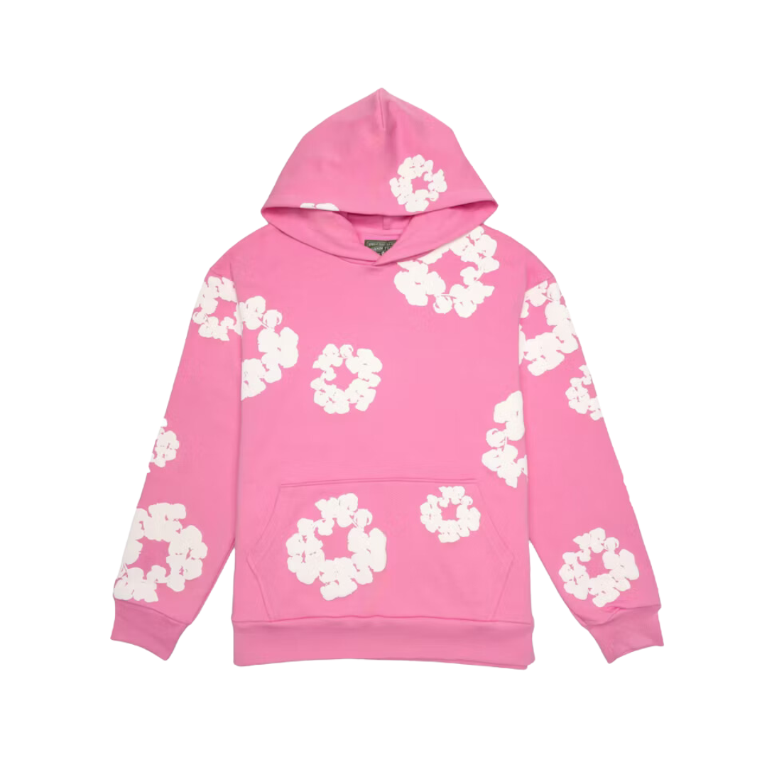 Denim Tears Mono Cotton Wreath Hoodie Pink main image 1