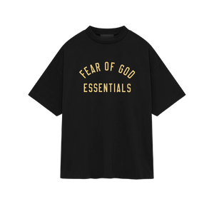 Fear of God Essentials FW24 Black Yellow T-shirt