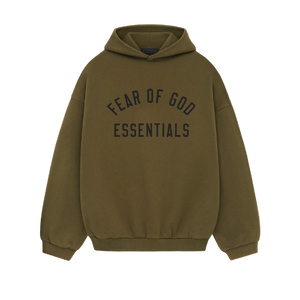 Fear of God Essentials FW24 Olive Hoodie