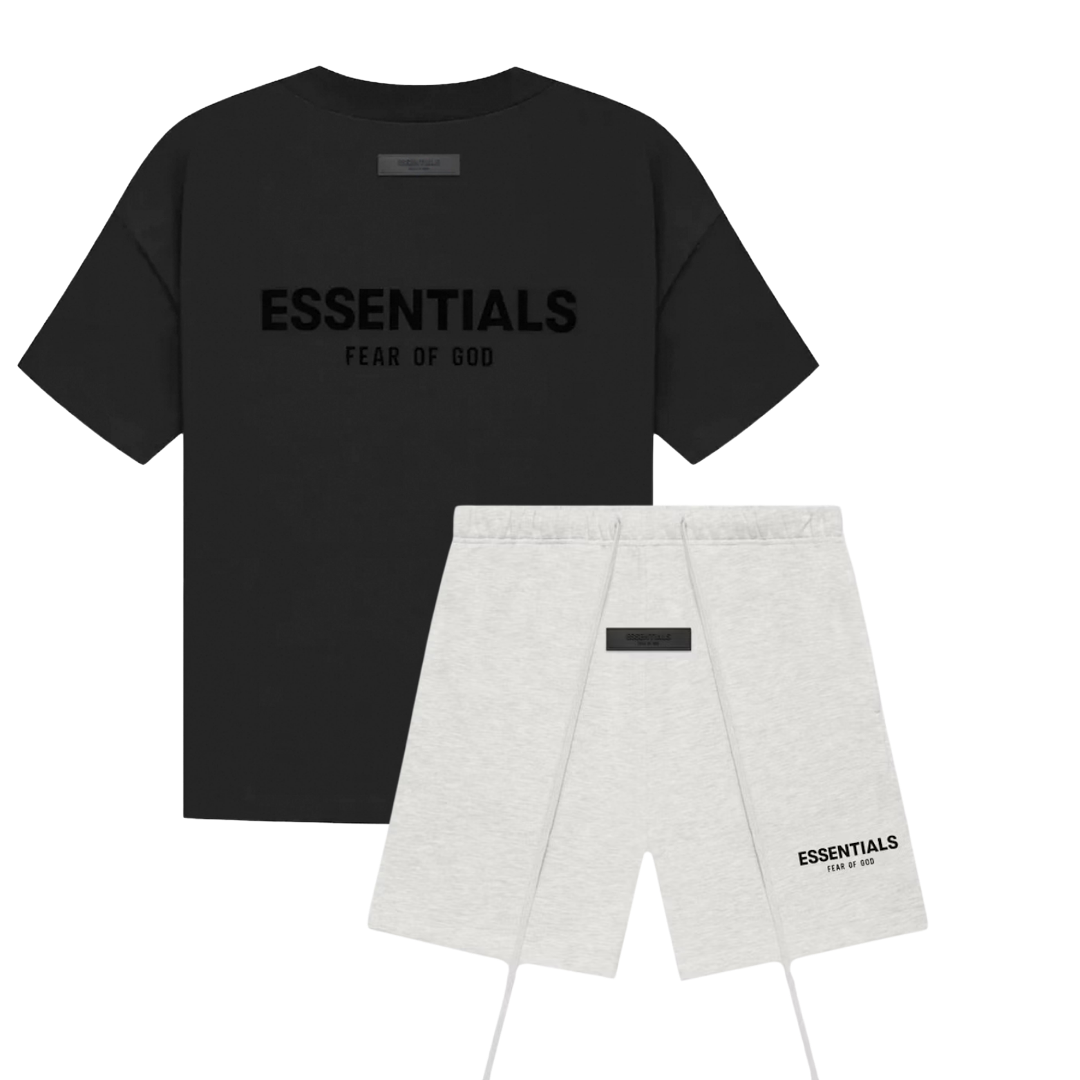 Fear of God Essentials Limo Black + Shorts Summer Set