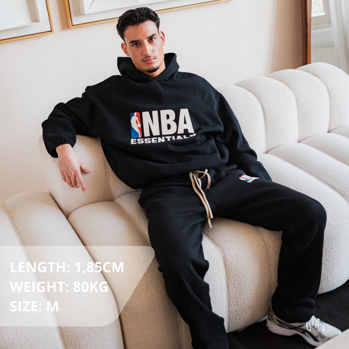 Fear of God Essentials NBA Black White Full set