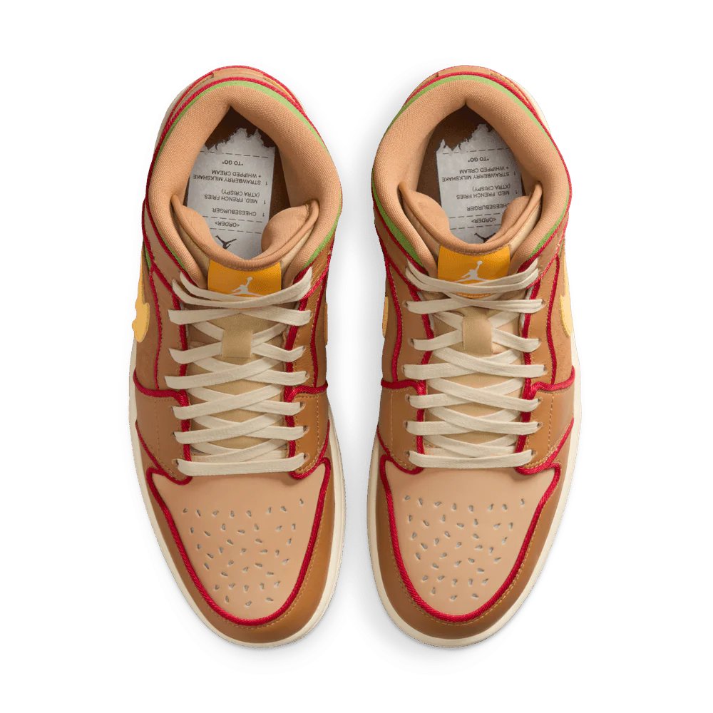 Jordan 1 Mid SE Cheeseburger