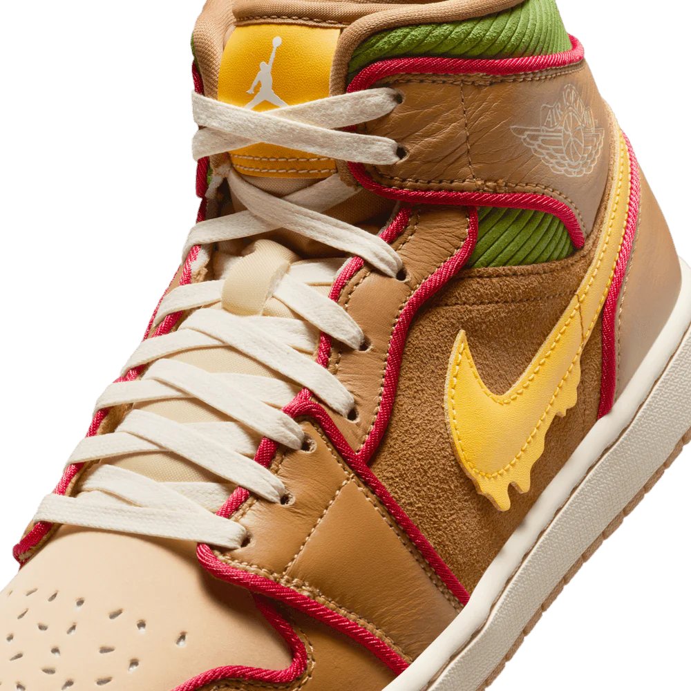 Jordan 1 Mid SE Cheeseburger
