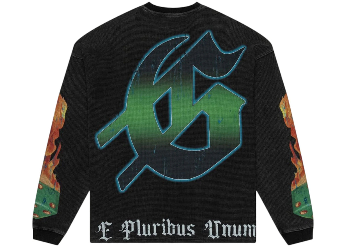 Godspeed Life's a Gamble L/S Thermal Tee Black Wash