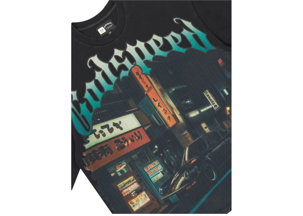 Godspeed Pit Stop Tokyo T-shirt Black Wash