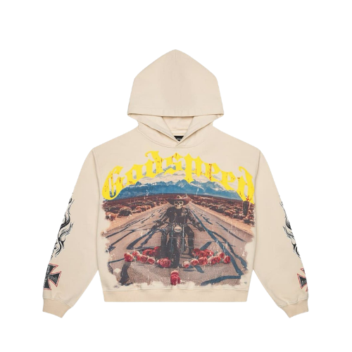 Godspeed Long Lonely Road Hoodie Bone