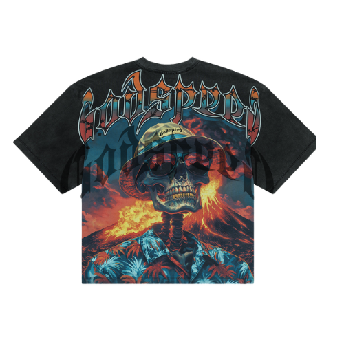 Godspeed Natural Disaster Tee Washed Black