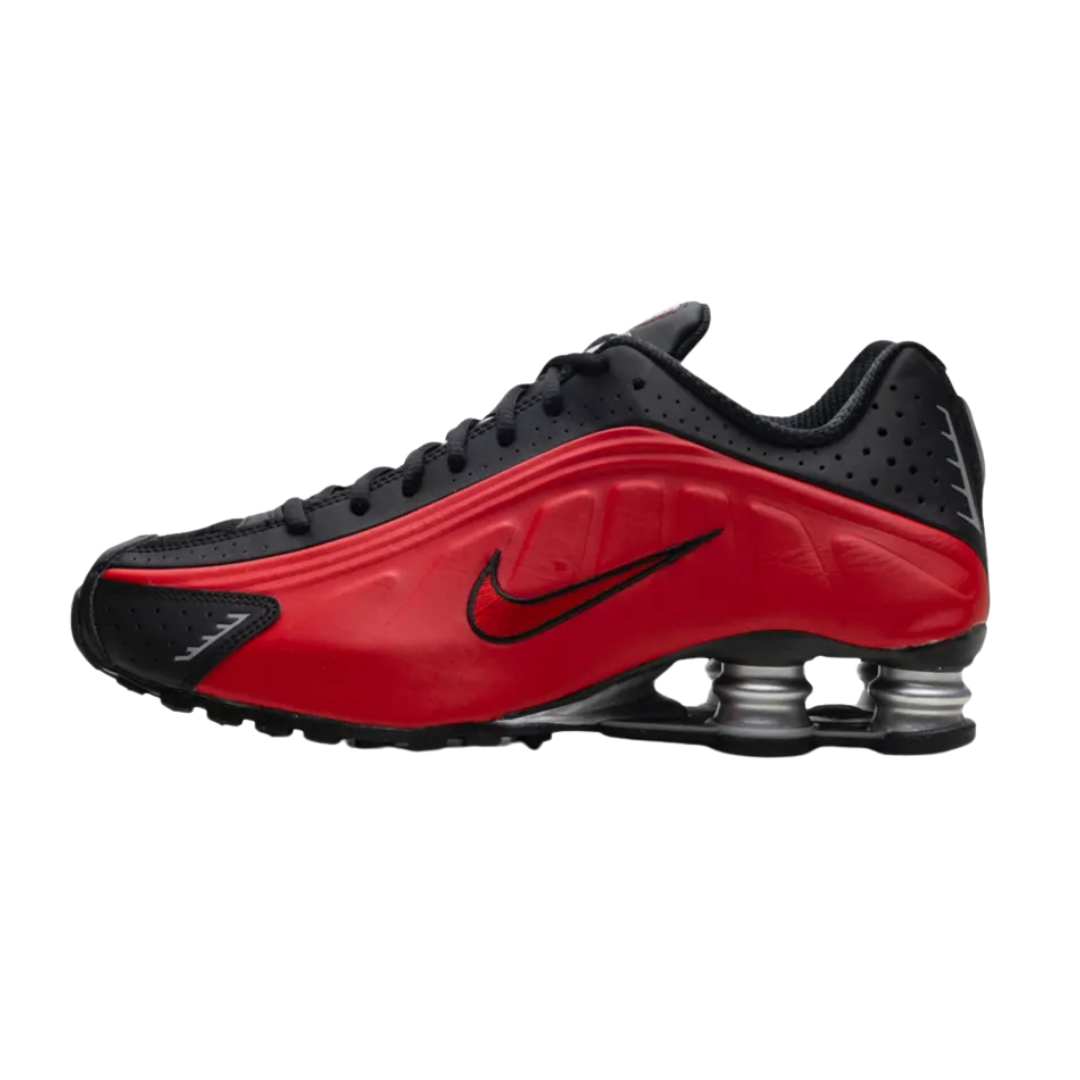 Nike Shox R4 University Red Black Metallic Silver
