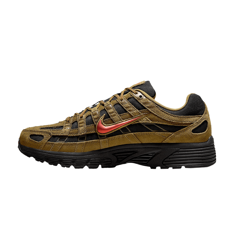 Nike P-6000 Premium Cordura Olive Flak Black Picante Red