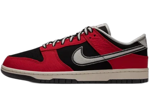 Nike Dunk Low Retro Black University Red Sail