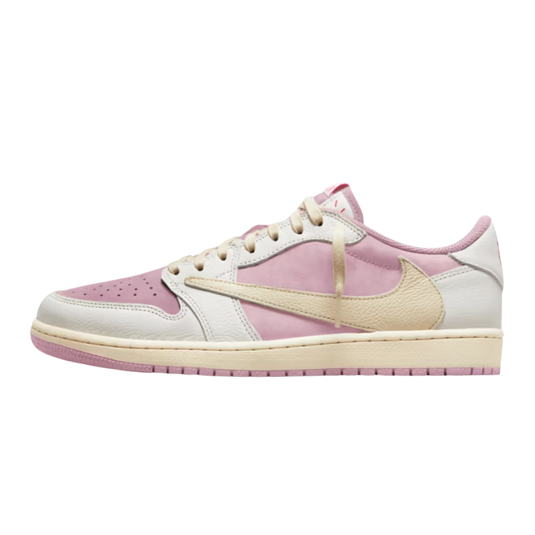 Jordan 1 Retro Low OG SP Travis Scott Sail Shy Pink