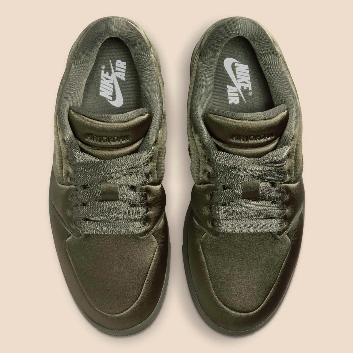 Jordan 1 Low Method of Make Satin Medium Olive