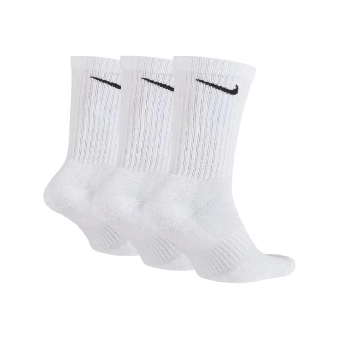 Nike Everyday Cushioned Sports Socks 3 Pack White