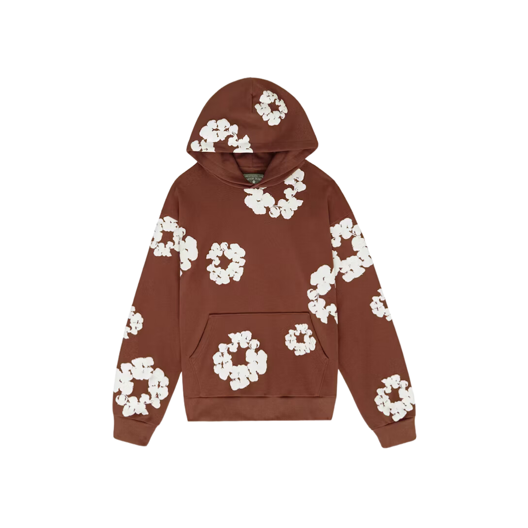 Denim Tears The Cotton Wreath Hoodie Brown | SneakerAsk