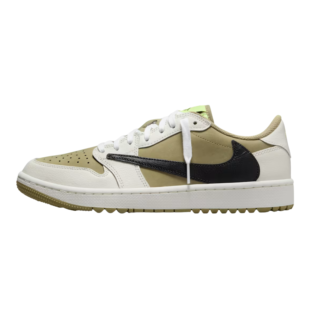 シューズ(男性用) Travis Scott Nike Air Jordan 1 Low Golf Nike Air Jordan 1 Low Travis Scott Golf Neutral Olive (FZ3124-200)