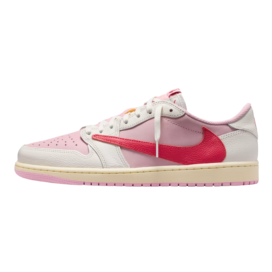 靴 NIKE Air Jordan 1 Low Travis Scott 24cm Jordan 1 Retro Low OG SP Travis Scott Sail Tropical Pink (IQ7604