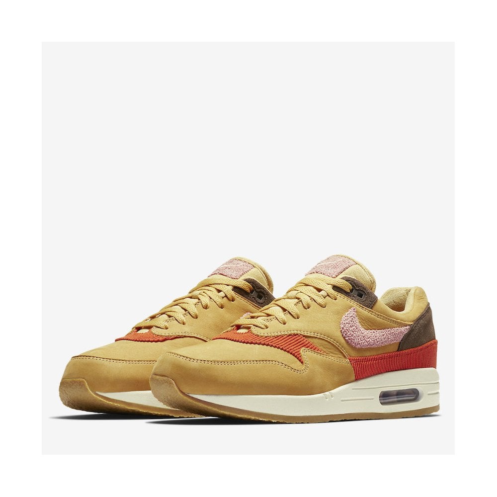 Nike Air Max 1 Crepe Wheat Gold Rust Pink