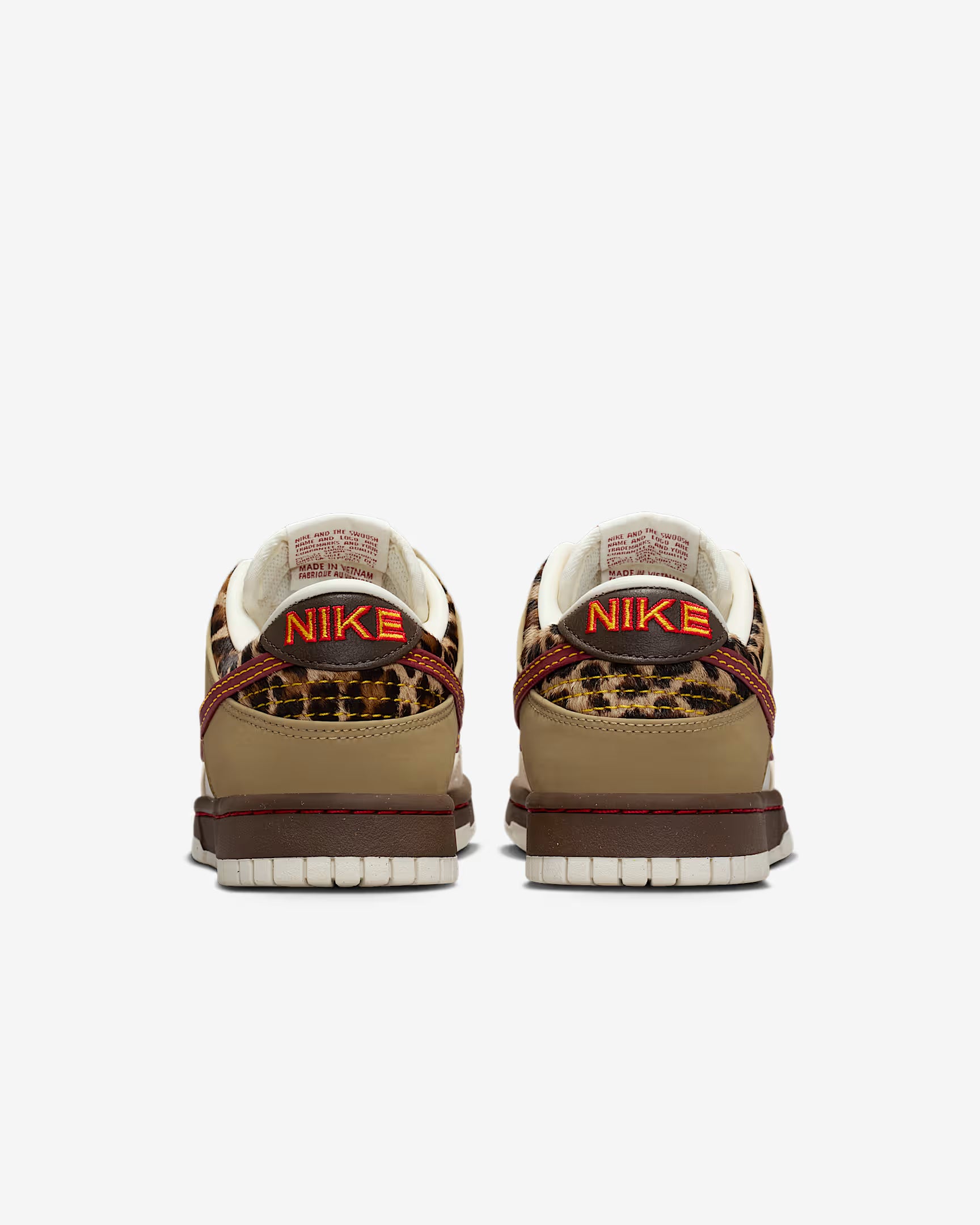 Nike Dunk Low Retro Khaki Team Red Pearl White