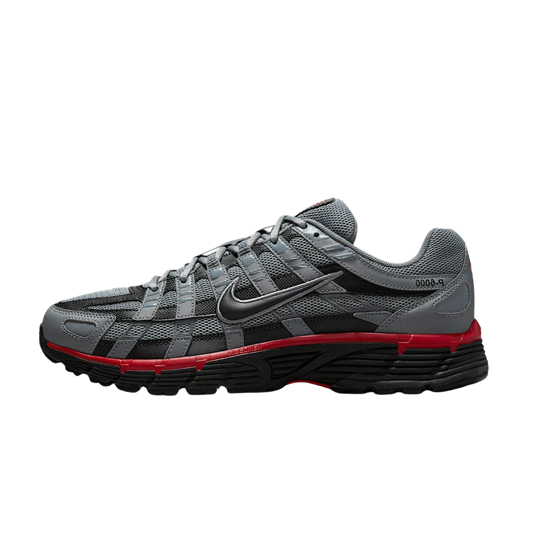 Nike P-6000 Cool Grey University Red