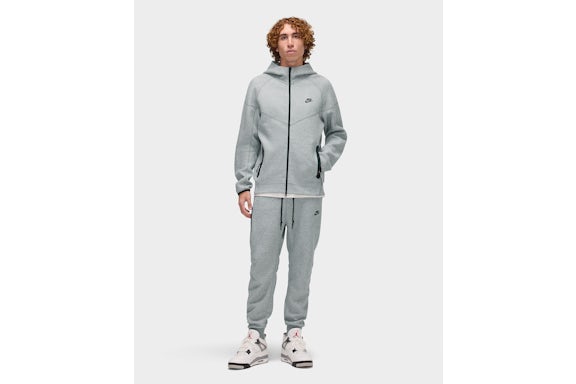 Nike Sportswear Tech Fleece Full-Zip Hoodie & Joggers Set Dark Heather Grey/Black
