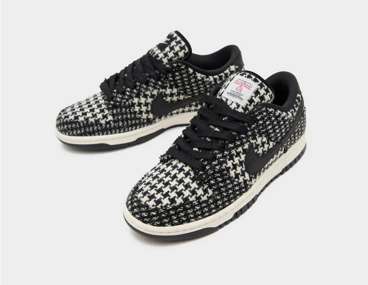 Nike Dunk Low Harris Tweed White Black Multi