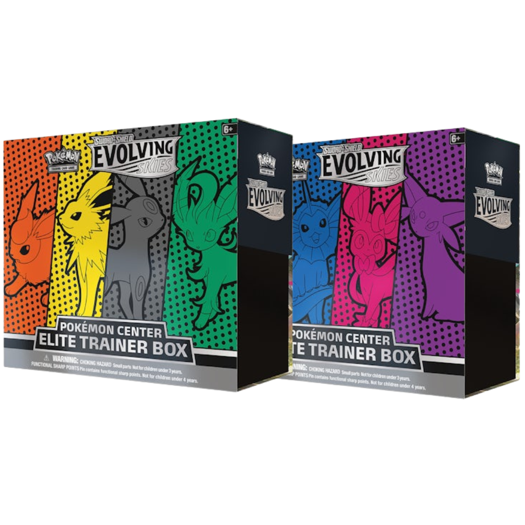 Pokémon Evolving Skies Pokémon Center Elite Trainer Box 2x Bundle